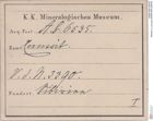 Etiketten zu Cerussit (NHMW-MIN-Ab6535)